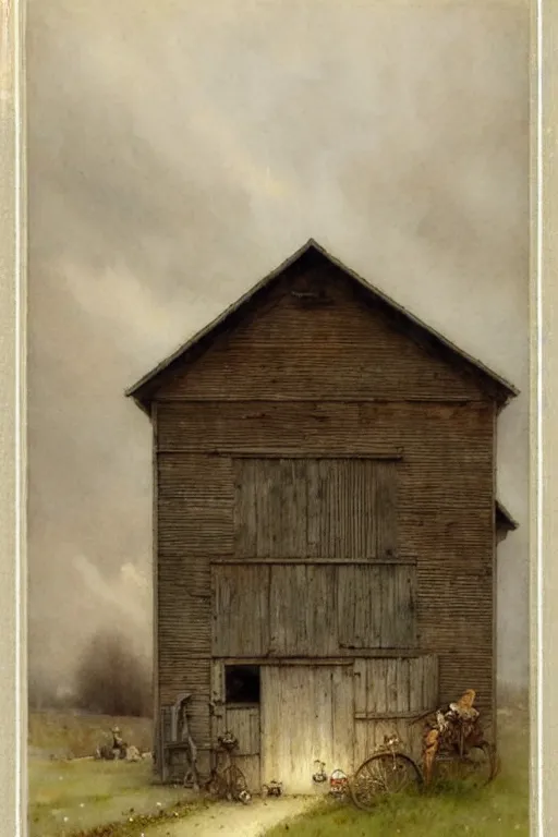 Image similar to ( ( ( ( ( 1 9 5 0 barn workshop. muted colors. ) ) ) ) ) by jean - baptiste monge!!!!!!!!!!!!!!!!!!!!!!!!!!!!!!