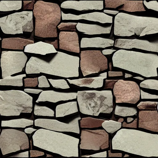 photo of an irregular facade stone wall texture