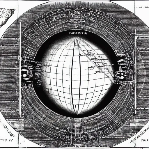 Prompt: blueprint of the planet venus with ancient civilization