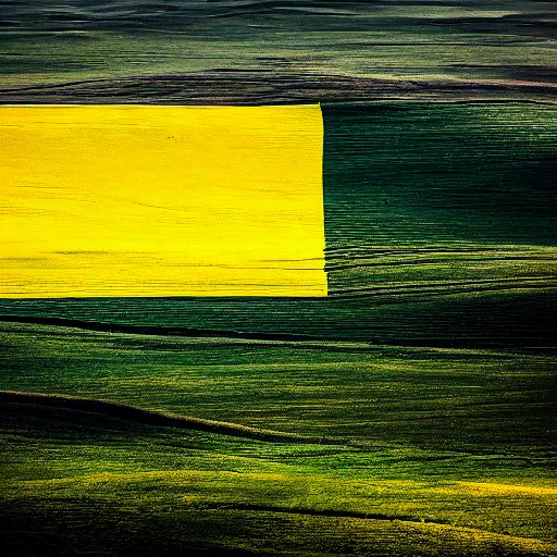 Image similar to a landscape looking like the flag of ukraine