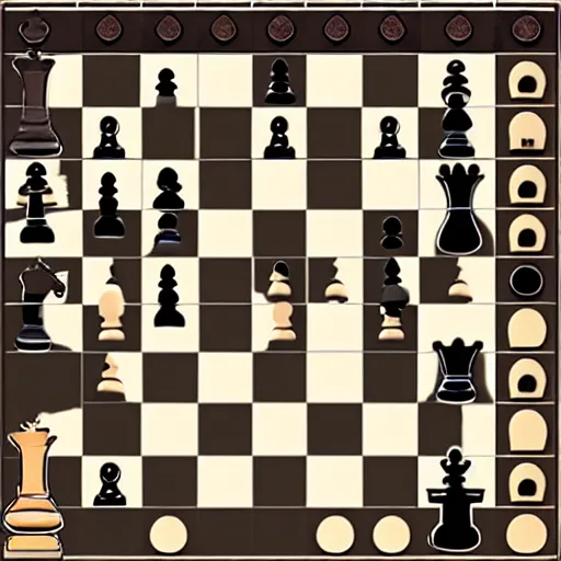 Image similar to the saddest chess game of all time