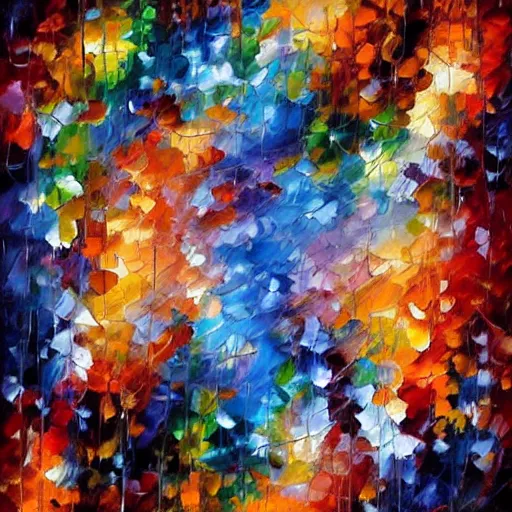 Image similar to fractal artwork by missy gainer at deviantart, style of leonid afremov