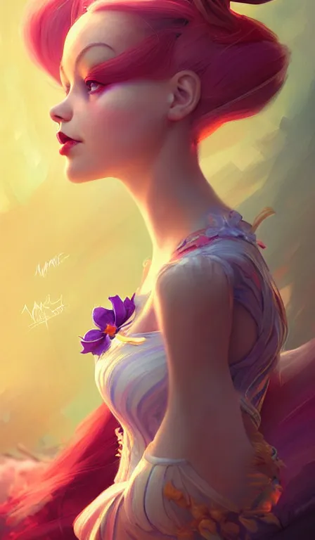 Image similar to illustration of alice from alice in wonder land, portrait, sharp focus, digital art, concept art, dynamic lighting, by anna dittmann 0. 7 5, mark arian 0. 2 5, marc davis 0. 5 5, and sandra chevrier 0. 7 5