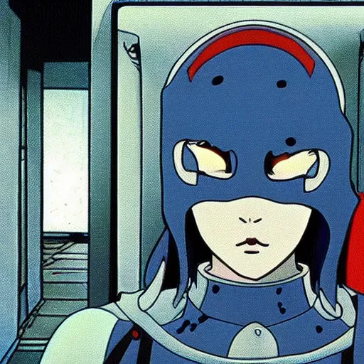 Prompt: “Movie stills from a Watchmen Anime adaptation by Hayao Miyazaki.”