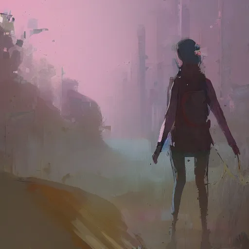 Image similar to looking back, by ismail inceoglu