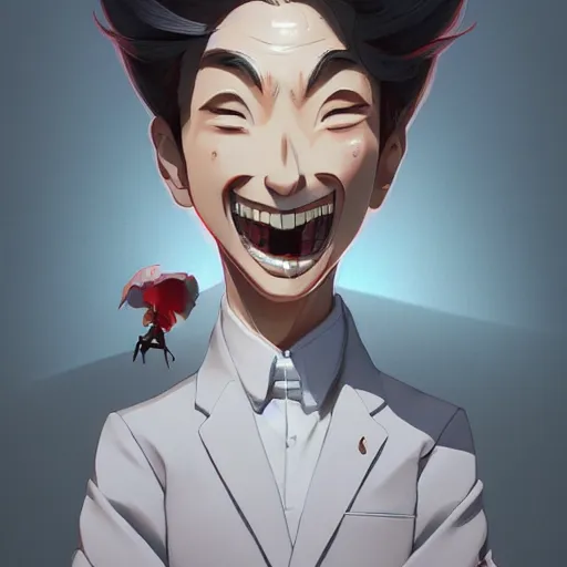 Image similar to samurai peewee herman portrait shinkai makoto studio ghibli studio key hideaki anno sakimichan stanley artgerm lau rossdraws james jean marc simonetti elegant highly detailed digital painting artstation