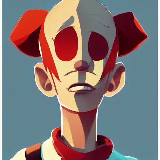 Image similar to face icon stylized minimalist the grim adventures of billy and mandy, loftis, cory behance hd by jesper ejsing, by rhads, makoto shinkai and lois van baarle, ilya kuvshinov, rossdraws global illumination