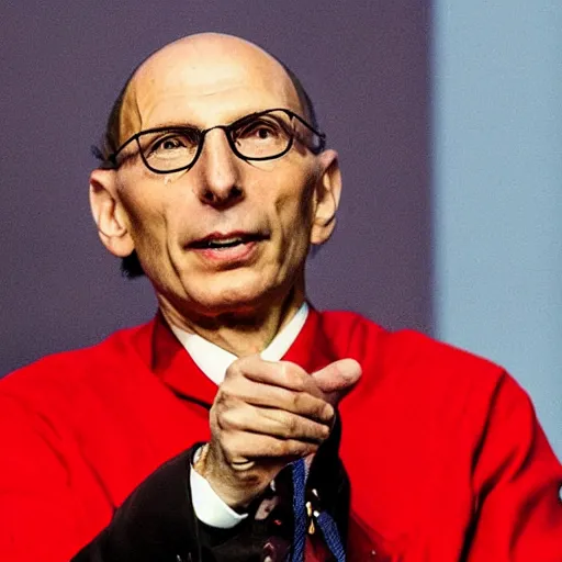 Image similar to Enrico Letta obtaining the ultimate power and driving a Metal Gear