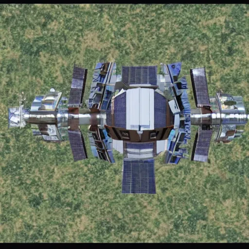 Prompt: wakanda space station