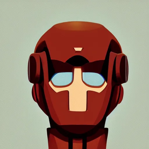 Image similar to face icon stylized minimalist mega man, loftis, cory behance hd by jesper ejsing, by rhads, makoto shinkai and lois van baarle, ilya kuvshinov, rossdraws global illumination