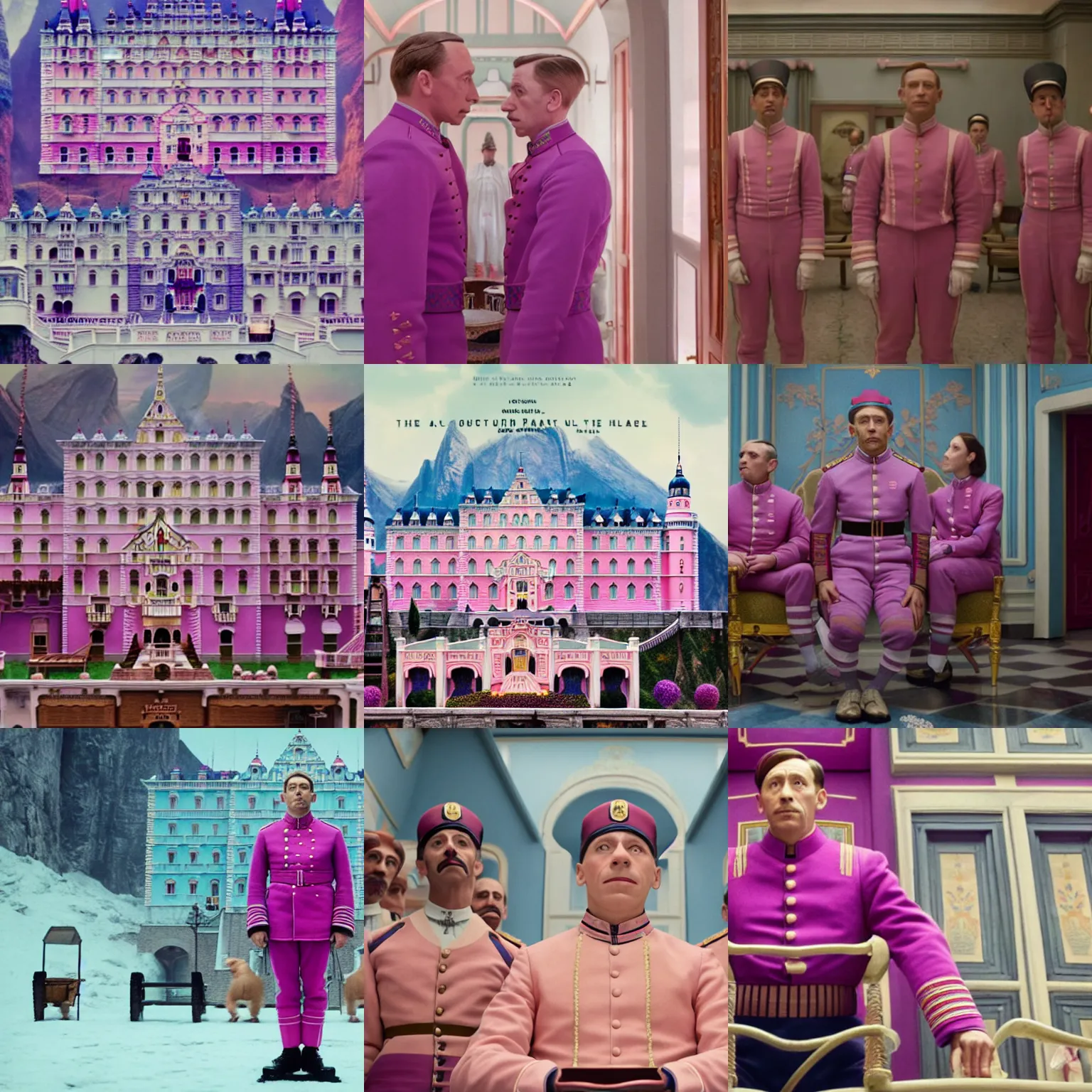 Prompt: a film still from the grand budapest ( 2 0 1 4 )