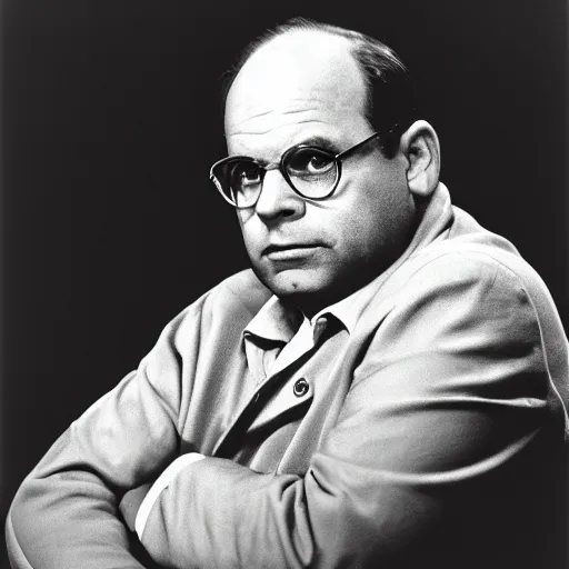 Image similar to photo of george costanza as a communist revolutionary, 3 5 mm film, by yousuf karsh