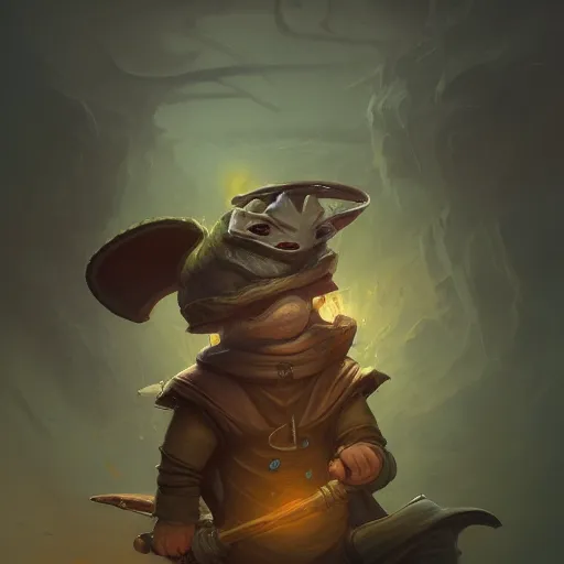 Prompt: Gekko in a wizards hat and robe cover art, ultra wide lens shot , tiny, small, rage, short, cute and adorable, scary, brutal, pretty, beautiful, DnD character art portrait, matte fantasy painting, DeviantArt Artstation, by Jason Felix by Steve Argyle by Tyler Jacobson by Peter Mohrbacher, cinematic lighting