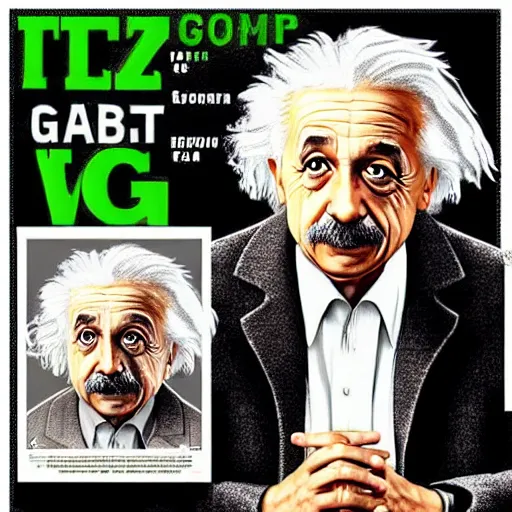 Prompt: “Albert Einstein in GTA V, cover art by Stephen Bliss, Boxart, loadscreen”