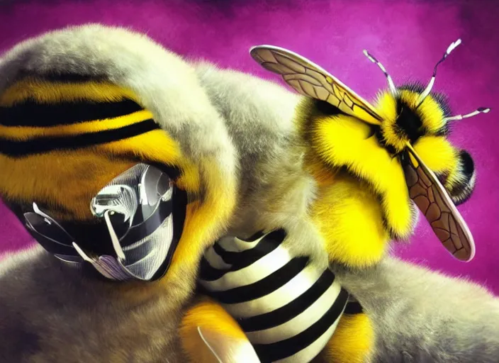 Image similar to foot, bumblebee, hat, trippy, weird, artstation, realistic