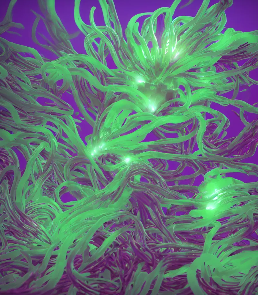 Image similar to alien anemone, amazing octane render, stylized, trending on artstation, glow, nature photography