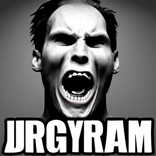 Image similar to dream Jerma 985 going psycho mode, seething with rage, angry, streamer pissed off, mad