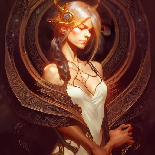 Image similar to dragon, D&D, fantasy, intricate, elegant, highly detailed, digital painting, artstation, concept art, smooth, sharp focus, illustration, art by artgerm and greg rutkowski and alphonse mucha