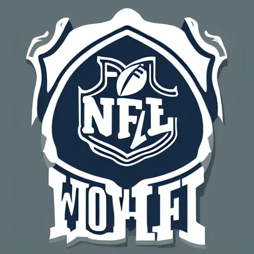 Prompt: nfl logo detailed vector wolf