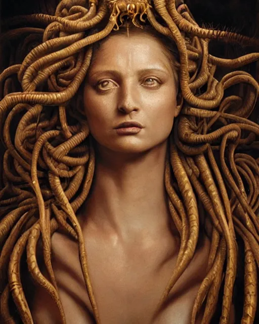 Prompt: emad mostaque as medusa, weta hyperrealism cinematic lighting and composition, vibrant