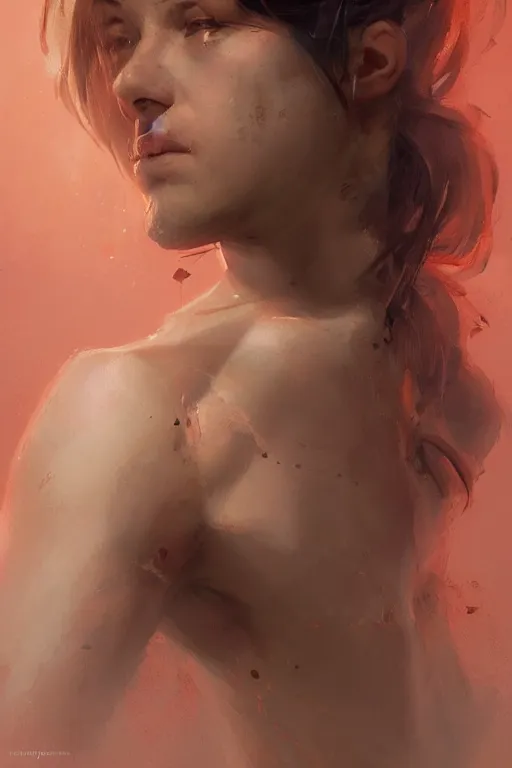 Prompt: girl portrait by toraji, mgs solid snake as a woman, oil painting, sunlit, paint texture, digital painting, highly detailed, artstation, sharp focus, illustration, concept art, ruan jia, charlie bowater, tom bagshaw, norman rockwell