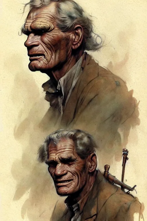 Image similar to (((((1950s charlton heston moses . muted colors.))))) by Jean-Baptiste Monge !!!!!!!!!!!!!!!!!!!!!!!!!!!