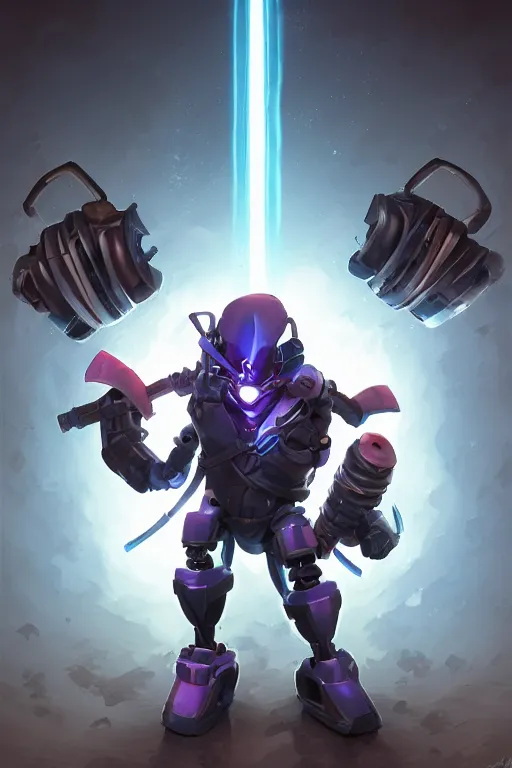 Image similar to epic mask helmet robot ninja portrait stylized as fornite style game design fanart by concept artist gervasio canda, behance hd by jesper ejsing, by rhads, makoto shinkai and lois van baarle, ilya kuvshinov, rossdraws global illumination radiating a glowing aura global illumination ray tracing hdr render in unreal engine 5