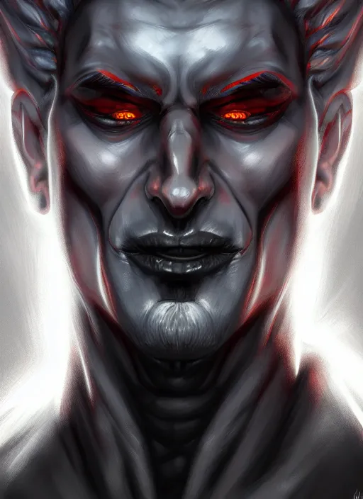 Prompt: the god hades, male, hellish, portrait, sharp focus, digital art, concept art, dynamic lighting, subsurface scattering, photoreal, trending on artstation, by emylie boivin, artgerm and rossdraws