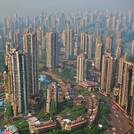 Prompt: mumbai in the year 2 0 7 0