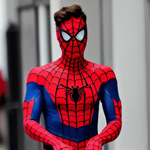 Prompt: joey essex as spider man