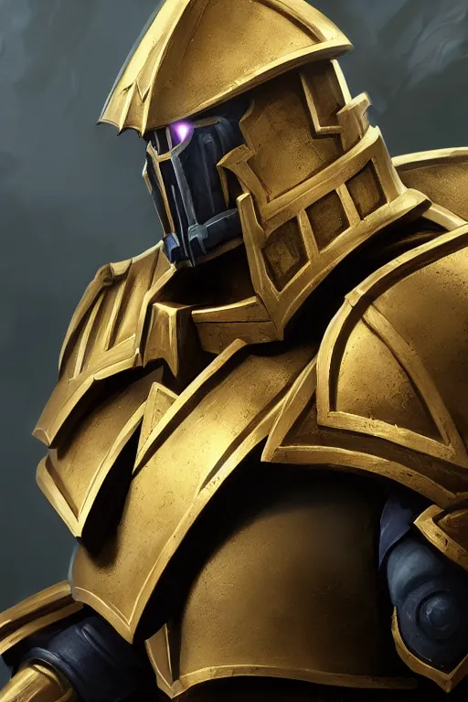 Image similar to armor portrait heros warhammer 4 0 k horus heresy fanart - the primarchs emperor by johannes helgeson animated with vfx concept artist & illustrator global illumination ray tracing hdr fanart arstation zbrush central hardmesh 8 k octane renderer comics stylized