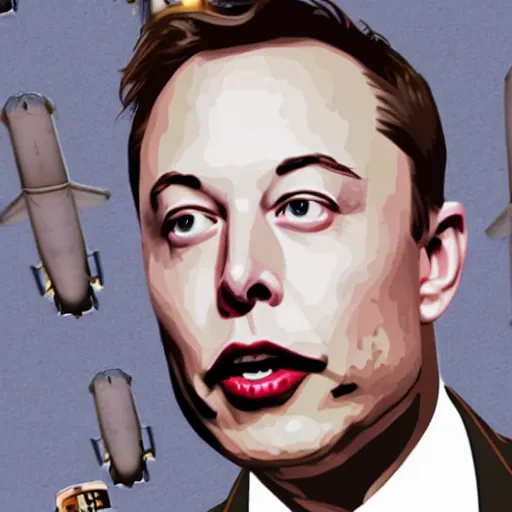 Image similar to face on elon musk on a monkey