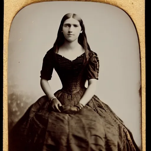 Image similar to clear photography of a beautiful and teenaged princess, circa 1 8 6 3