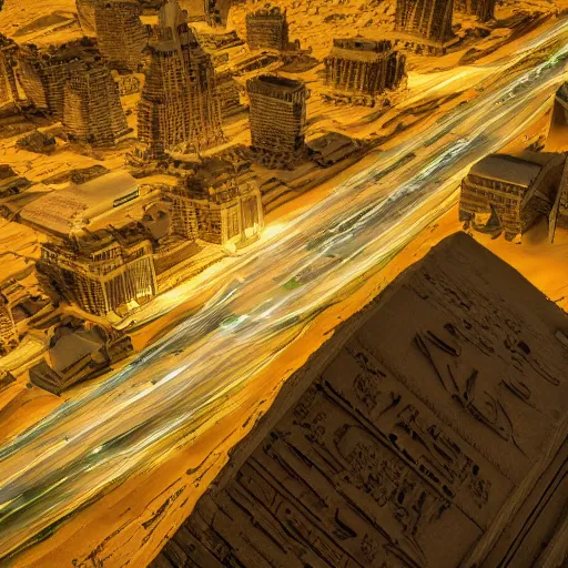 Prompt: a photo of a beautiful intricate futuristic hyper detailed cyber sphynx of egypt, cinematic lighting, taken with tilt shot