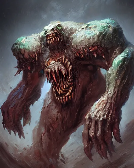 Image similar to monster design by antonio j. manzanedo, trending on artstation