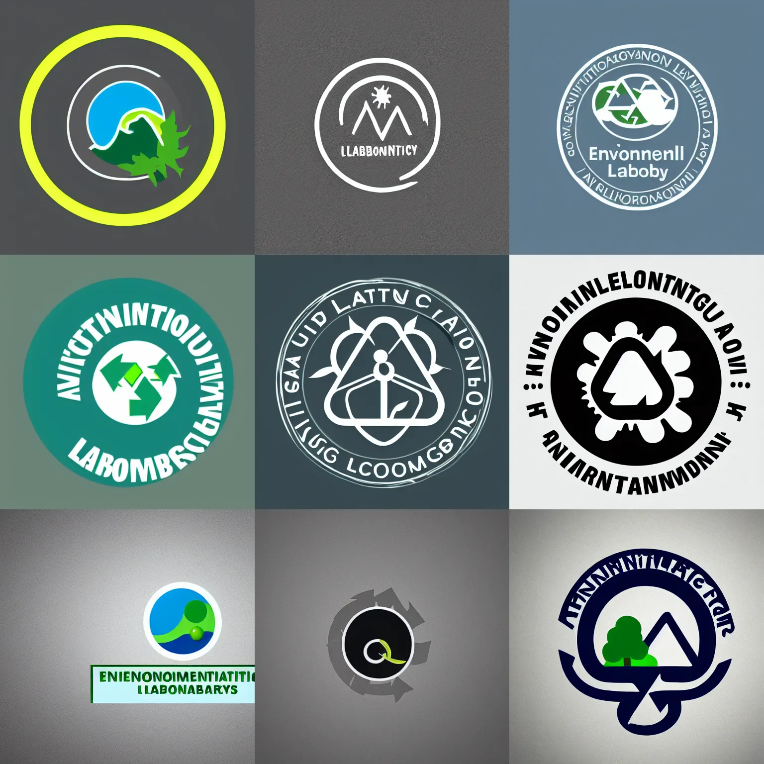 Prompt: logo for environmental laboratory, minimalist