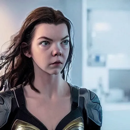 Prompt: a older anya taylor - joy as cat woman unzipping her jumpsuit, 8 k resolution hyperdetailed photo realistic, extremely high quality and life like