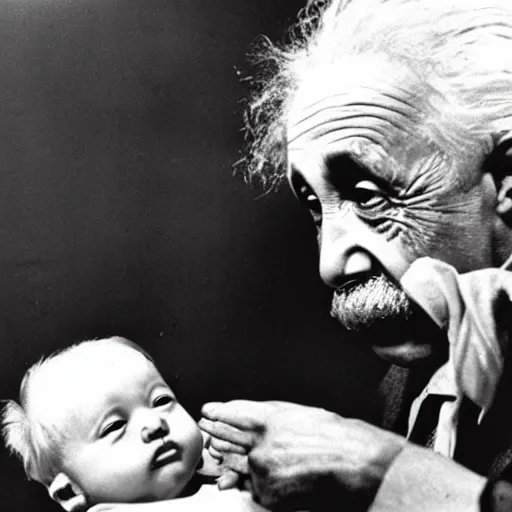 Prompt: einstein baby