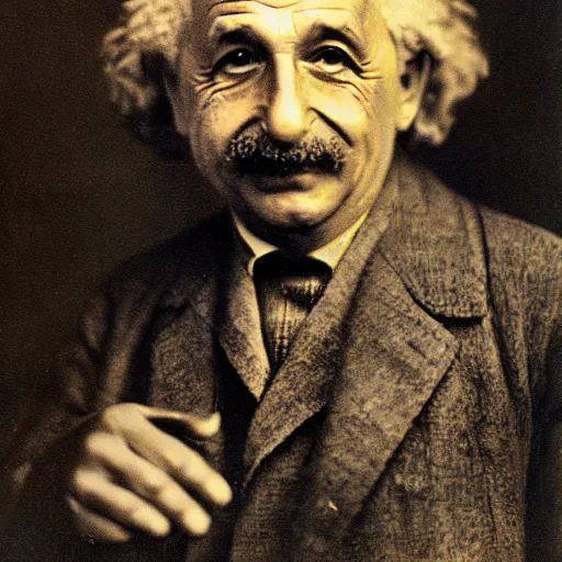 Prompt: schoolboy einstein portrait