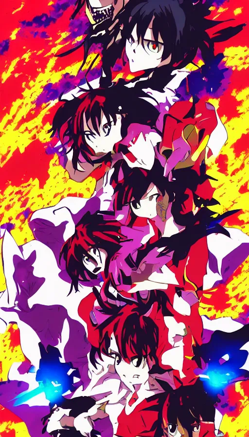 Image similar to rage, by gainax co,