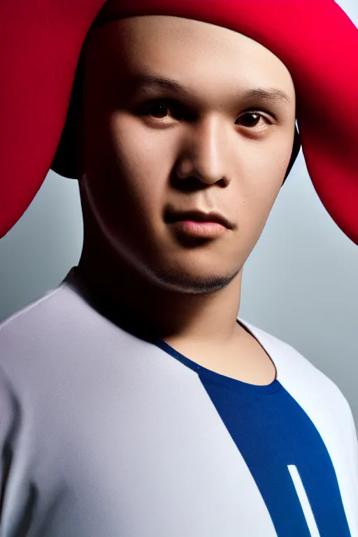 Image similar to full - length portrait of beats x - man, fashion color studio lighting, 3 5 mm, close - up