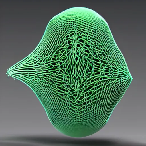 Image similar to reaction diffusion houdini 3 d printed