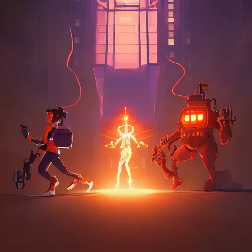 Image similar to hero world ghostbusters, behance hd by jesper ejsing, by rhads, makoto shinkai and lois van baarle, ilya kuvshinov, rossdraws global illumination