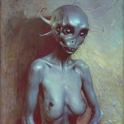 Image similar to alien by ilya repin