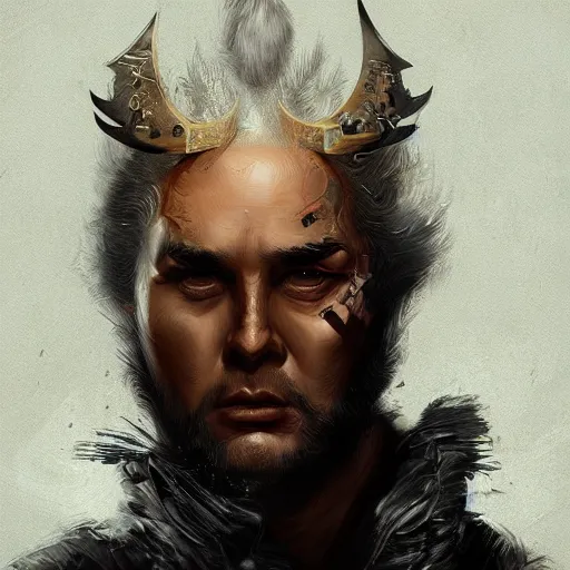 Image similar to lee majors as an samurai, backround dark, highly detailed, digital illustration, trending in artstation, modern painting, smooth, sharp focus, intricate, by peter mohrbacher