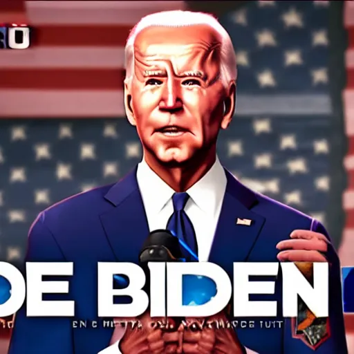 Image similar to Joe Biden in a Mortal Kombat 11 cut scene