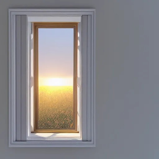 Prompt: the sun reflecting on a window, 8k, ray tracing reflection