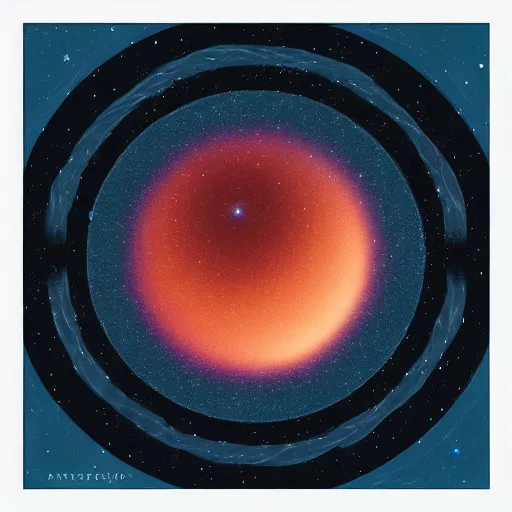 Prompt: galactic alignment, by scott hansen, tycho album cover