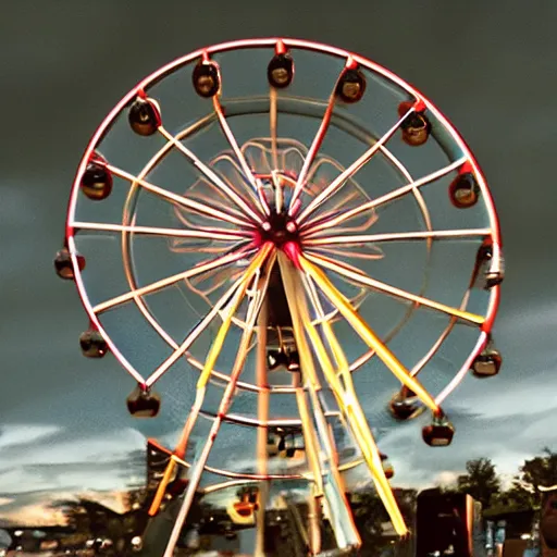 Prompt: cat ferris wheel