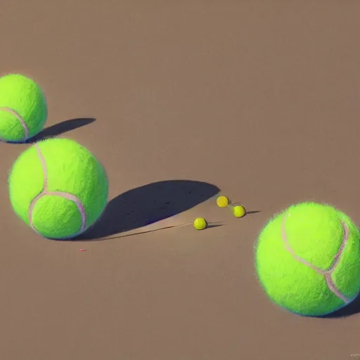 Image similar to highly detailed vfx portrait of a character of a tennis ball monster stephen bliss, chalk, unrealengine, greg rutkowski, loish, rhads, beeple, chalk, makoto shinkai and lois van baarle, ilya kuvshinov, rossdraws, tom bagshaw, basil gogos